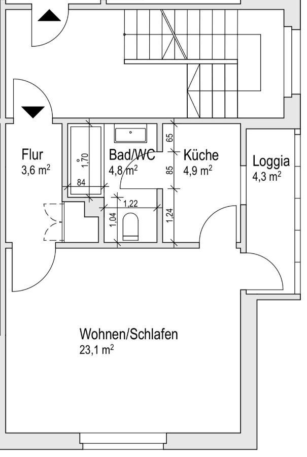 Erfbnb - 40Qm Apartment Mit Kueche, Bad, Schlaf-Wohnzimmer In Erfurt Sued - Stadnah- Wlan Екстер'єр фото